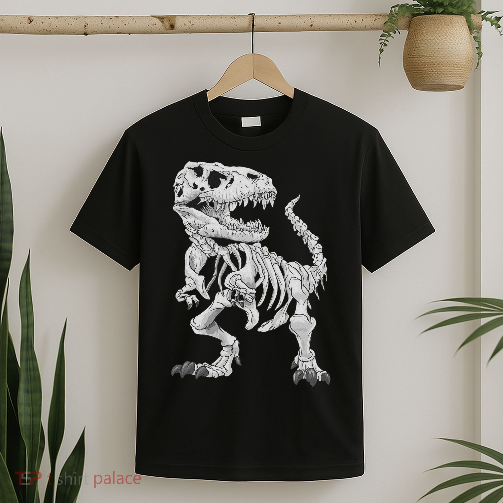 T Rex Skeleton Dino Bones Paleontologist Fossil Dinosaur T-Shirt