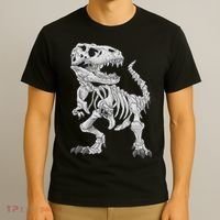 T Rex Skeleton Dino Bones Paleontologist Fossil Dinosaur T-Shirt thumb 3