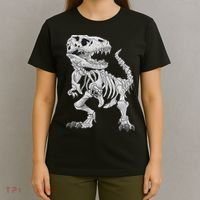 T Rex Skeleton Dino Bones Paleontologist Fossil Dinosaur T-Shirt thumb 4