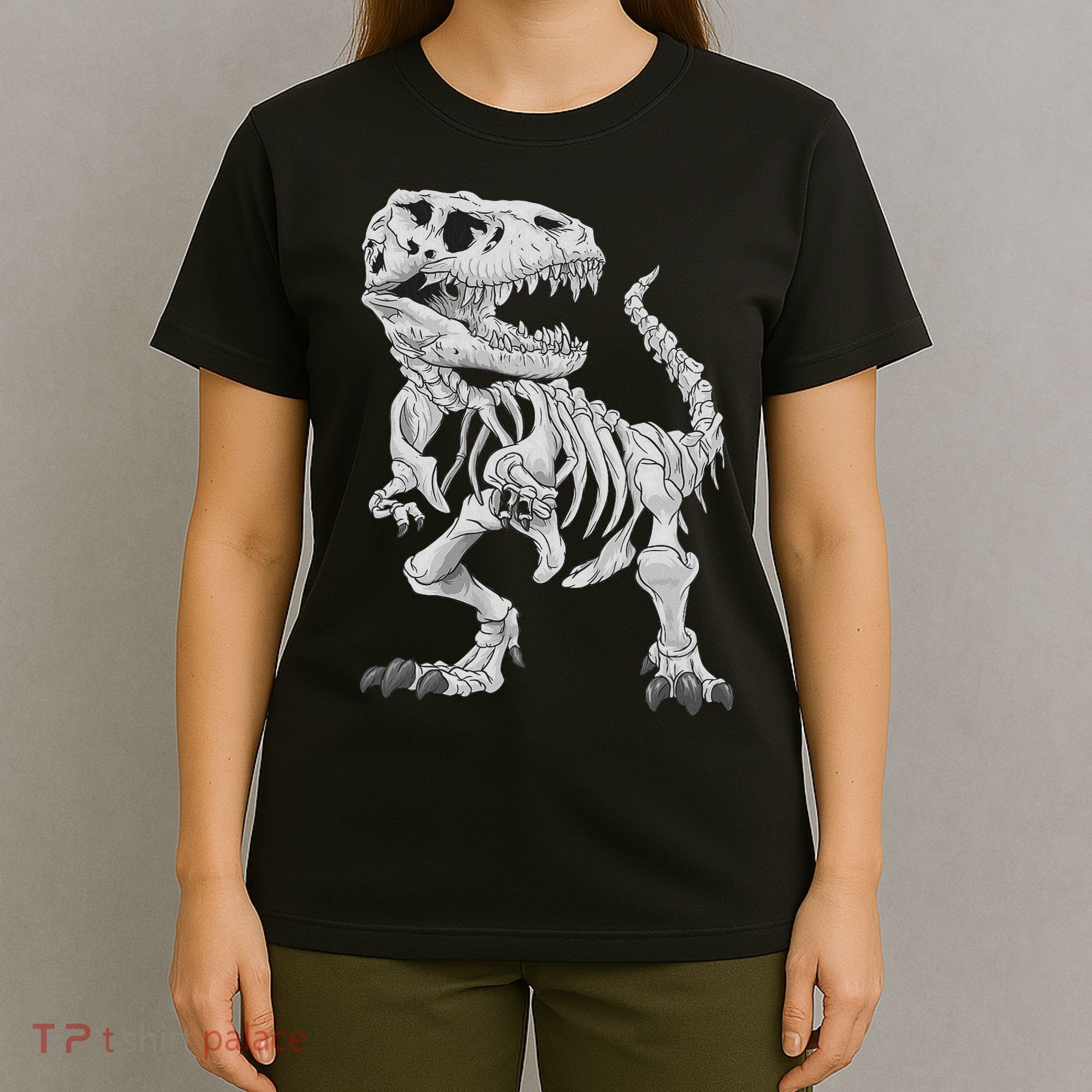T Rex Skeleton Dino Bones Paleontologist Fossil Dinosaur T-Shirt