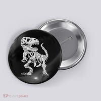 T Rex Skeleton Dino Bones Paleontologist Fossil Dinosaur Button thumb 0