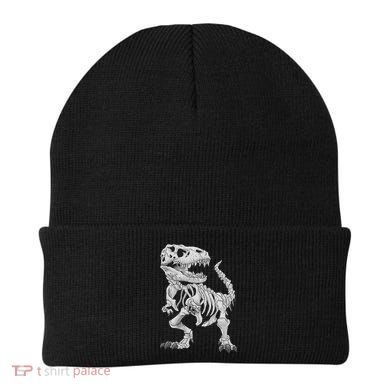 T Rex Skeleton Dino Bones Paleontologist Fossil Dinosaur Beanie