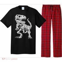T Rex Skeleton Dino Bones Paleontologist Fossil Dinosaur Pajama Set thumb 0