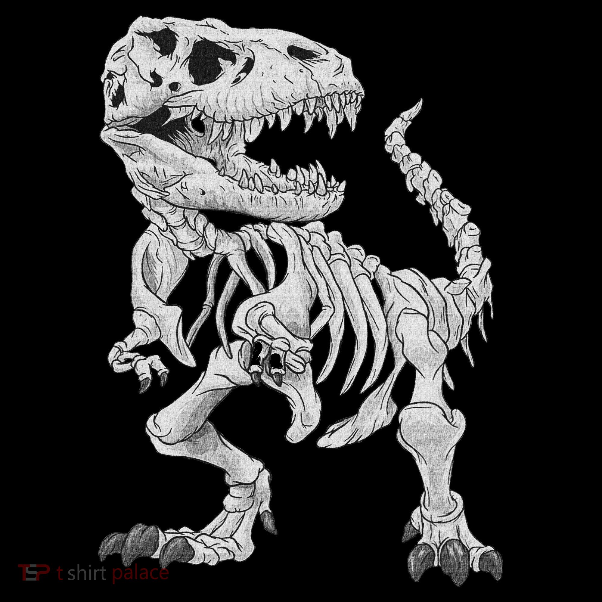 T Rex Skeleton Dino Bones Paleontologist Fossil Dinosaur Women's Hoodie