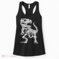 T Rex Skeleton Dino Bones Paleontologist Fossil Dinosaur Women's Tank Top thumb 0