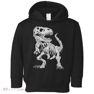 T Rex Skeleton Dino Bones Paleontologist Fossil Dinosaur Toddler Hoodie