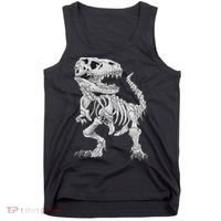 T Rex Skeleton Dino Bones Paleontologist Fossil Dinosaur Tank Top thumb 0