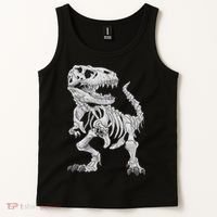 T Rex Skeleton Dino Bones Paleontologist Fossil Dinosaur Tank Top thumb 2