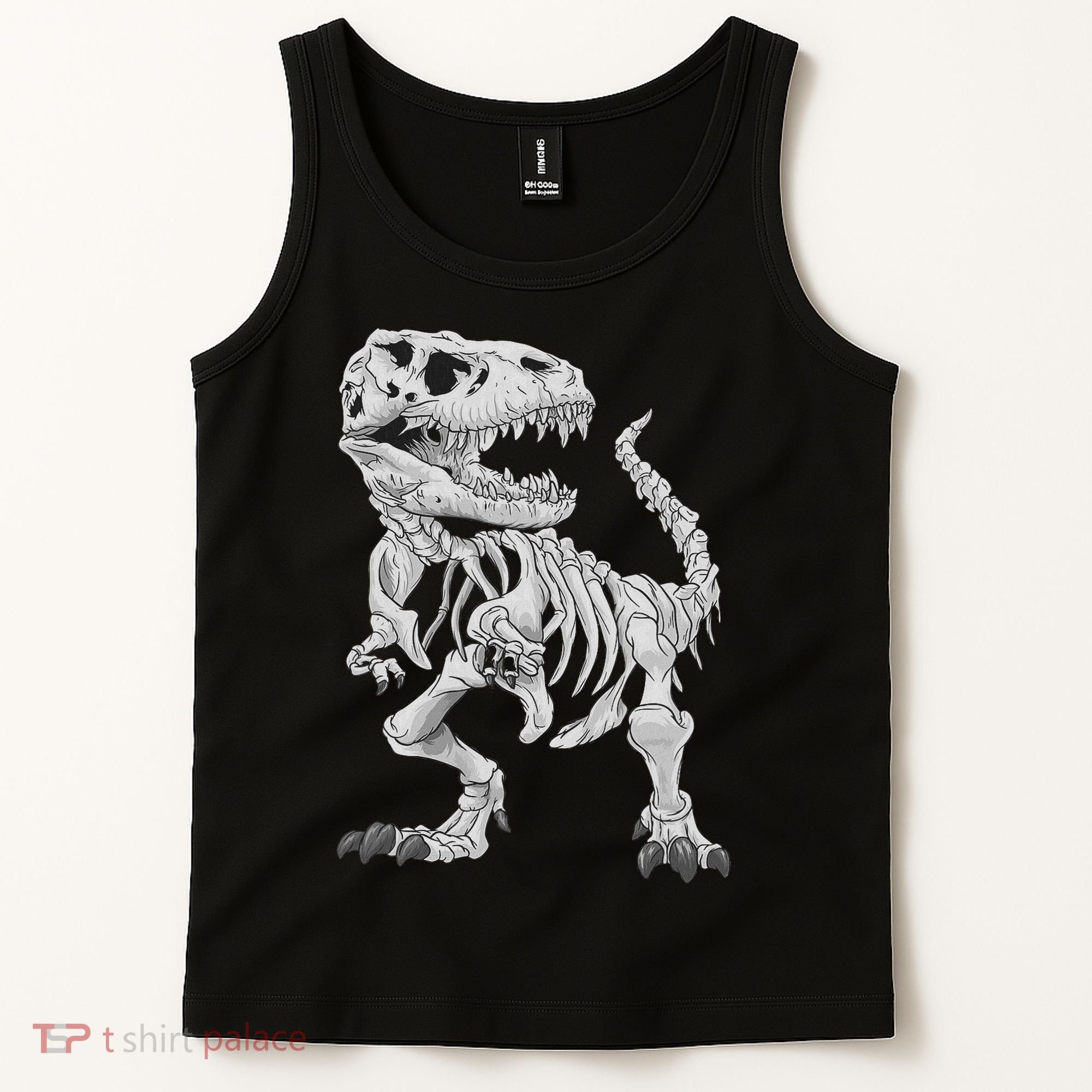 T Rex Skeleton Dino Bones Paleontologist Fossil Dinosaur Tank Top