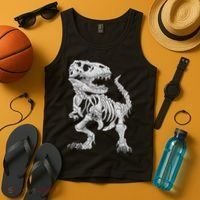 T Rex Skeleton Dino Bones Paleontologist Fossil Dinosaur Tank Top thumb 4