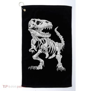 T Rex Skeleton Dino Bones Paleontologist Fossil Dinosaur Golf Towel