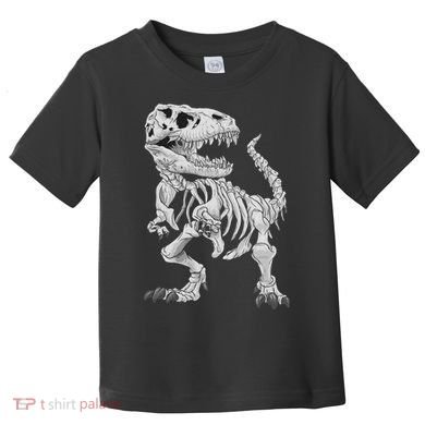 T Rex Skeleton Dino Bones Paleontologist Fossil Dinosaur Toddler T-Shirt