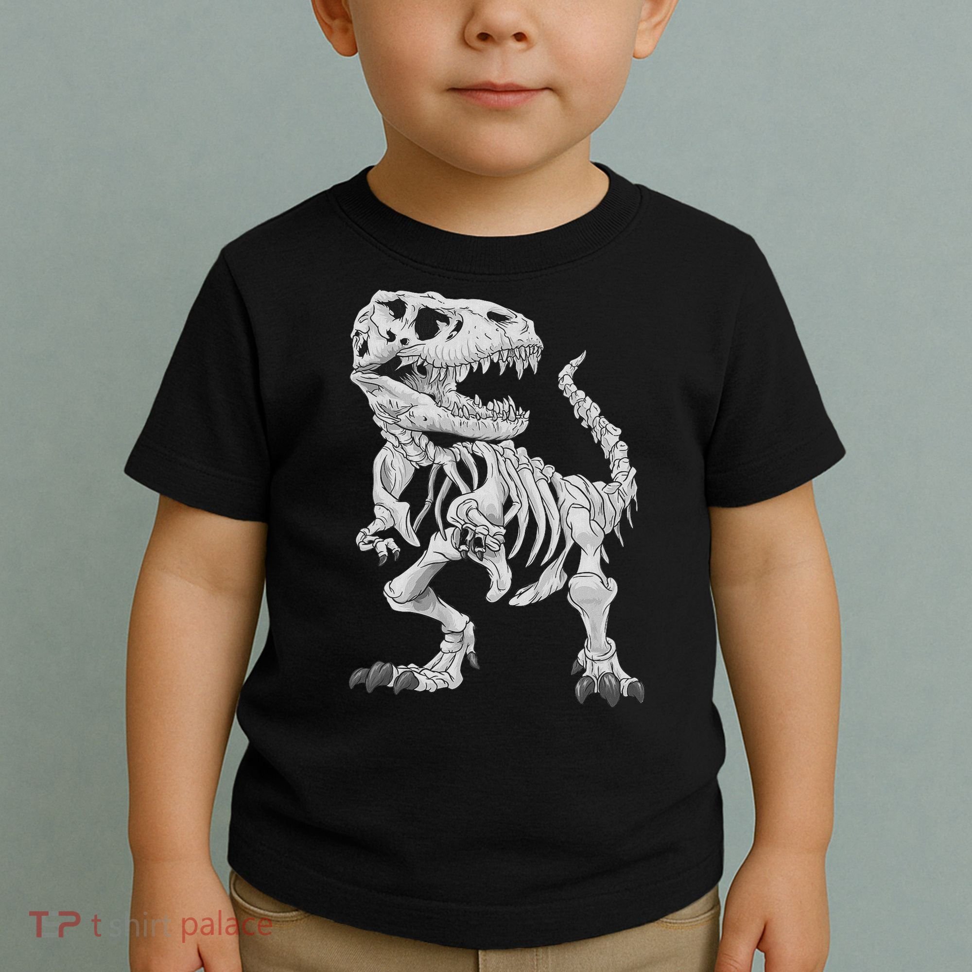 T Rex Skeleton Dino Bones Paleontologist Fossil Dinosaur Toddler T-Shirt
