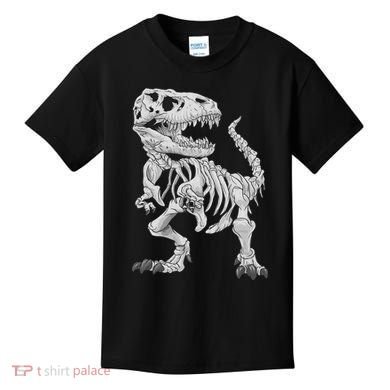 T Rex Skeleton Dino Bones Paleontologist Fossil Dinosaur Kids T-Shirt