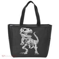 T Rex Skeleton Dino Bones Paleontologist Fossil Dinosaur Tote Bag thumb 0