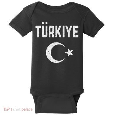 Turkey Retro Soccer Baby Bodysuit