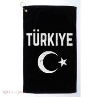 Turkey Retro Soccer Golf Towel thumb 0