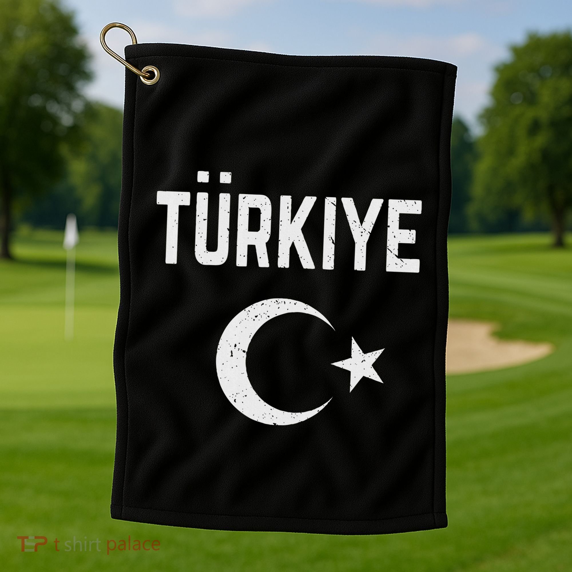 Turkey Retro Soccer Golf Towel
