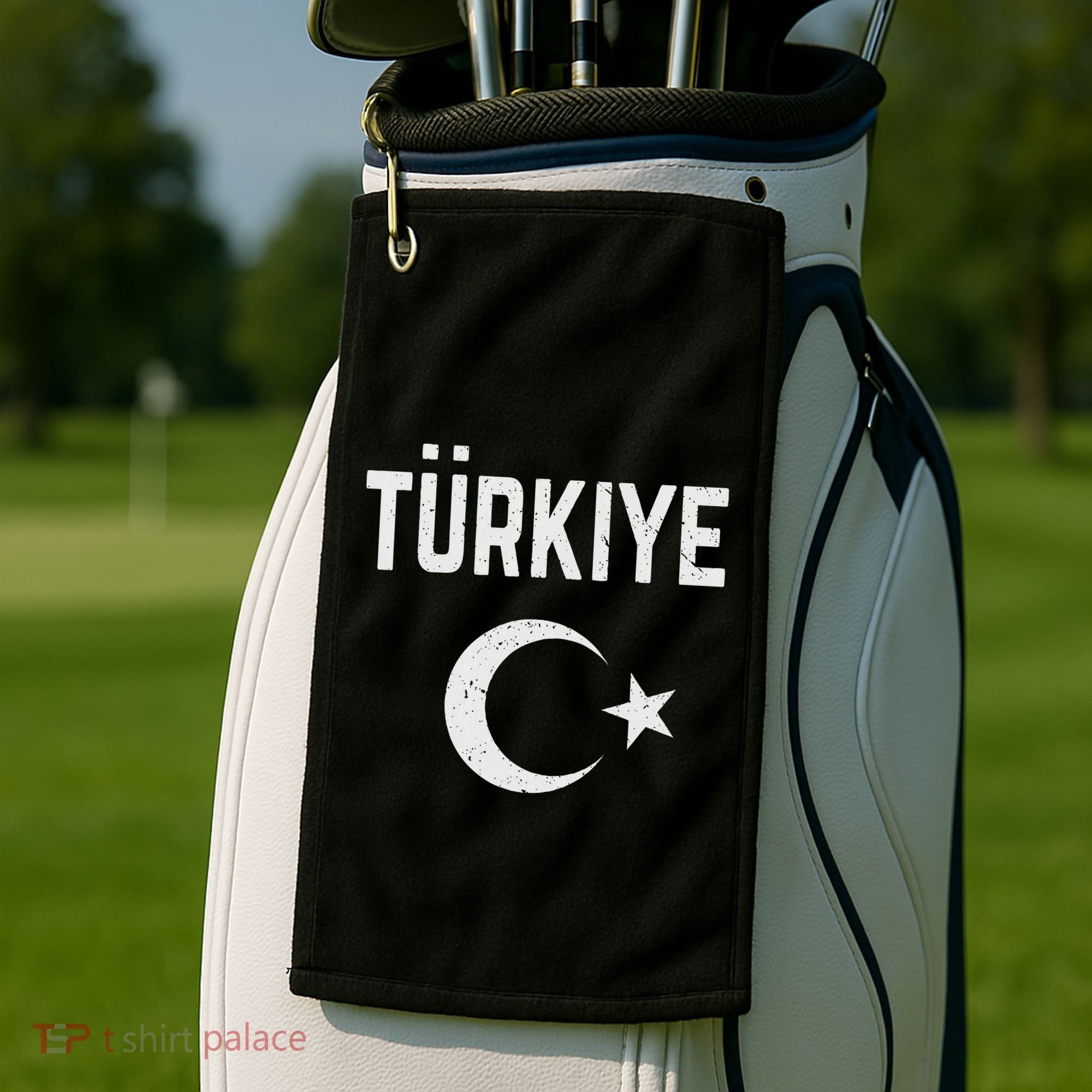 Turkey Retro Soccer Golf Towel