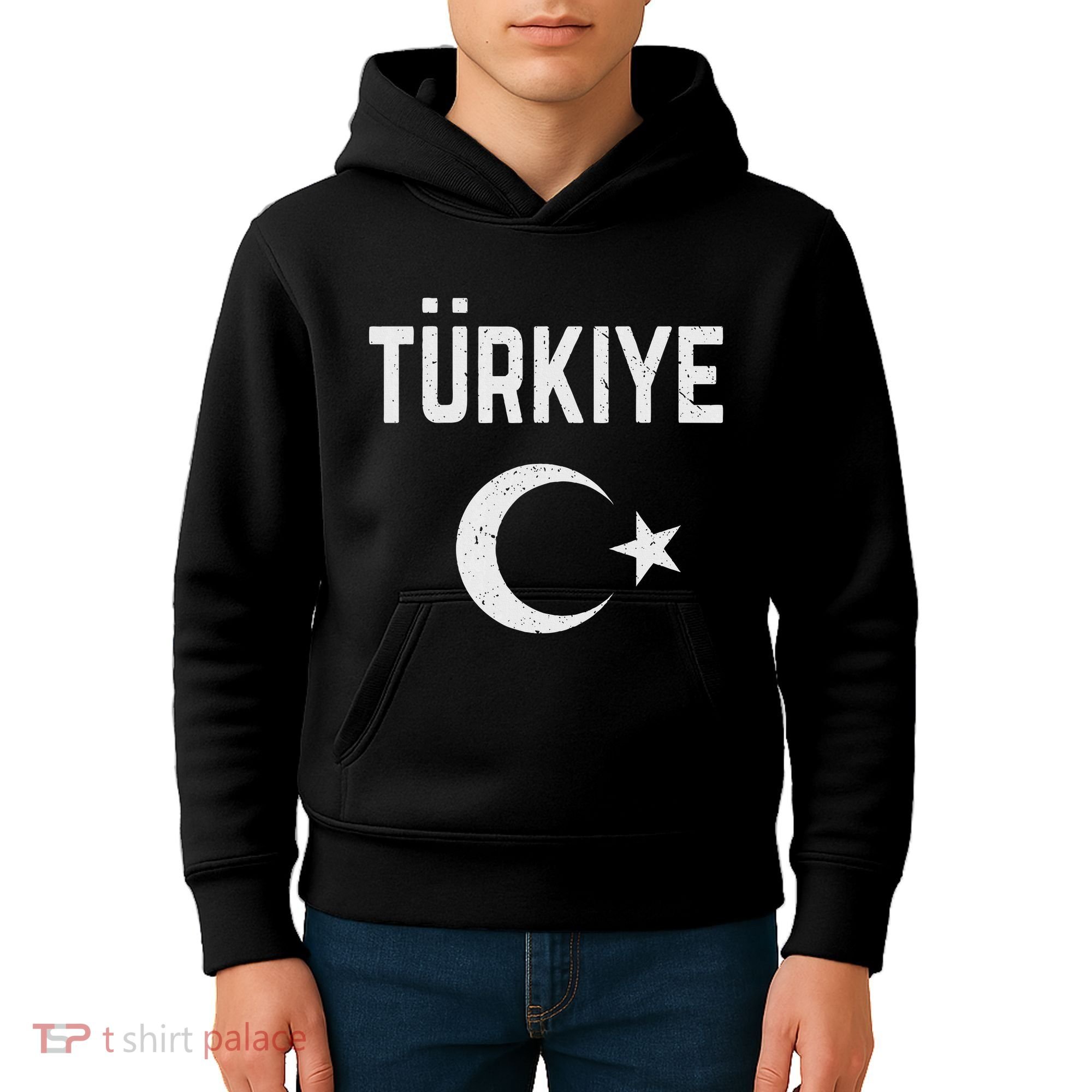 Turkey Retro Soccer Kids Hoodie