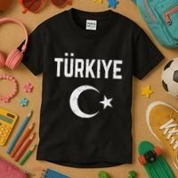 Turkey Retro Soccer Kids T-Shirt thumb 3