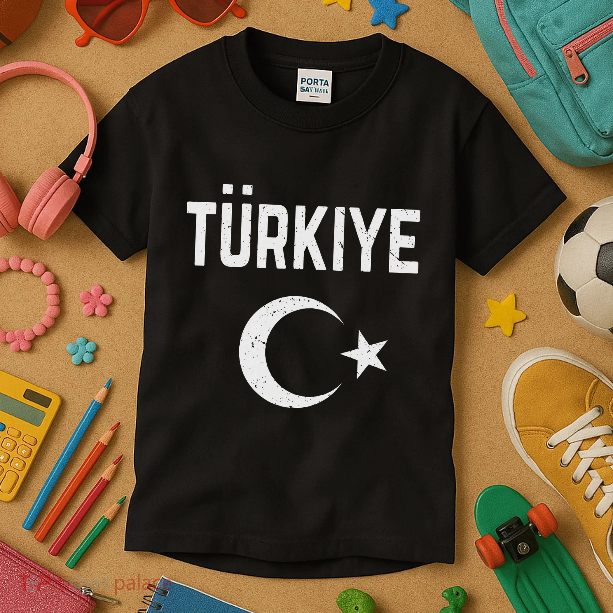 Turkey Retro Soccer Kids T-Shirt