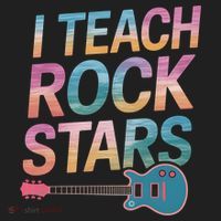 Teacher Rock Star Funny Back To School Guitar Teacher Gift Great Gift Women's Sweatshirt thumb 2