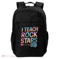 Teacher Rock Star Funny Back To School Guitar Teacher Gift Great Gift Backpack thumb 0