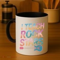 Teacher Rock Star Funny Back To School Guitar Teacher Gift Great Gift Coffee Mug thumb 4