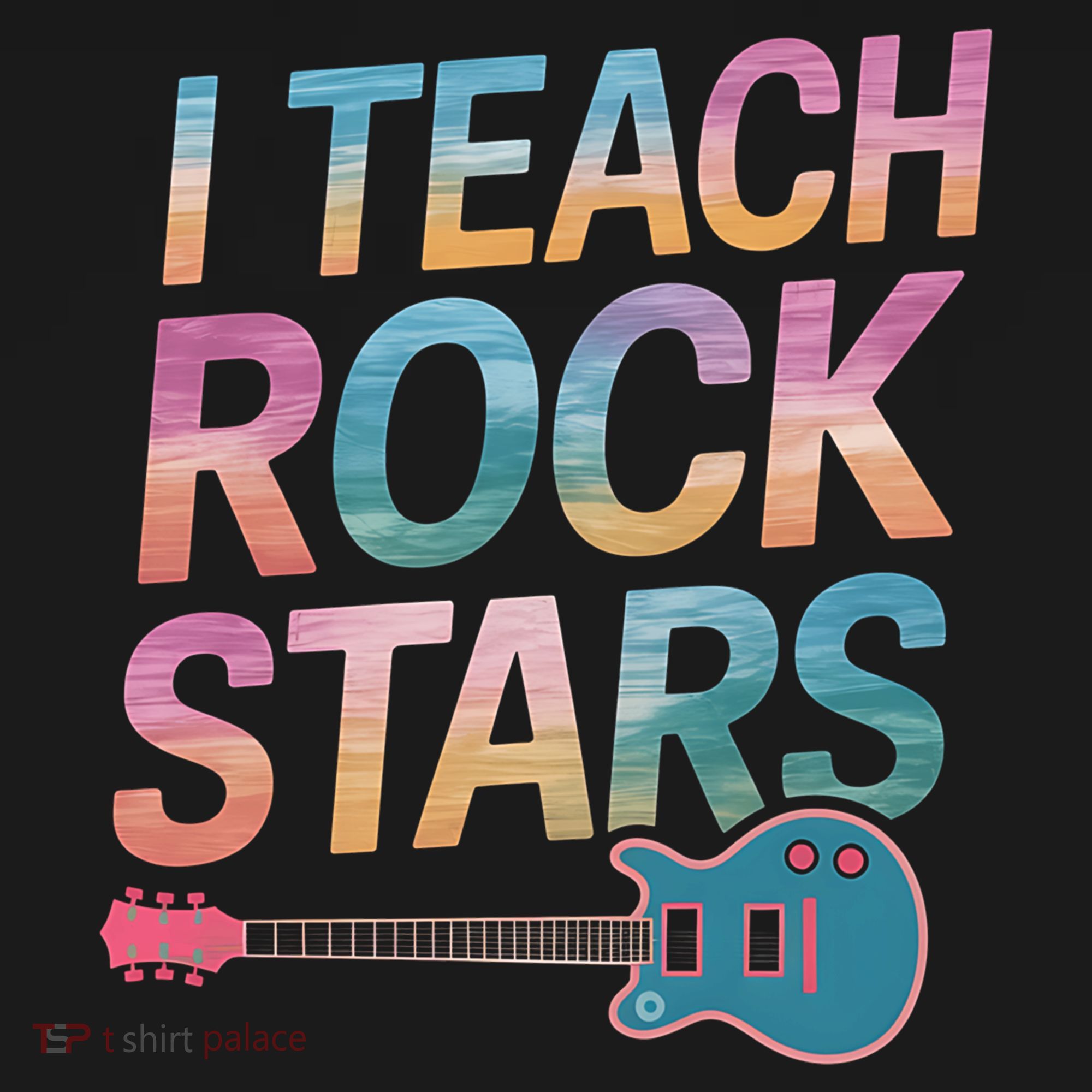 Teacher Rock Star Funny Back To School Guitar Teacher Gift Great Gift Women's Hoodie