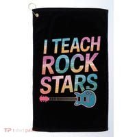 Teacher Rock Star Funny Back To School Guitar Teacher Gift Great Gift Golf Towel thumb 0