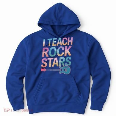 Teacher Rock Star Funny Back To School Guitar Teacher Gift Great Gift Hoodie