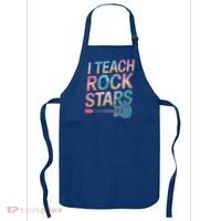 Teacher Rock Star Funny Back To School Guitar Teacher Gift Great Gift Apron thumb 0