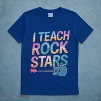 Teacher Rock Star Funny Back To School Guitar Teacher Gift Great Gift T-Shirt thumb 5