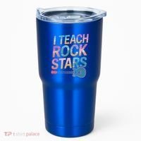 Teacher Rock Star Funny Back To School Guitar Teacher Gift Great Gift Tumbler thumb 0