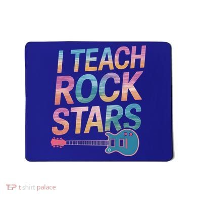 Teacher Rock Star Funny Back To School Guitar Teacher Gift Great Gift Mousepad