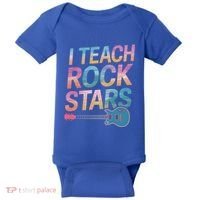 Teacher Rock Star Funny Back To School Guitar Teacher Gift Great Gift Baby Bodysuit thumb 0