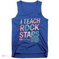 Teacher Rock Star Funny Back To School Guitar Teacher Gift Great Gift Tank Top thumb 0