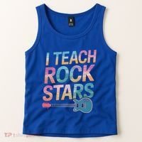 Teacher Rock Star Funny Back To School Guitar Teacher Gift Great Gift Tank Top thumb 2