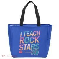 Teacher Rock Star Funny Back To School Guitar Teacher Gift Great Gift Tote Bag thumb 0