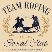 Team Roping Social Club Eat Sleep Rope Texas Rodeo Tote Bag thumb 4