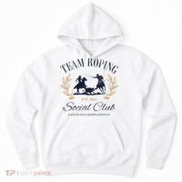 Team Roping Social Club Eat Sleep Rope Texas Rodeo Hoodie thumb 0