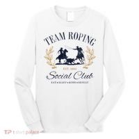 Team Roping Social Club Eat Sleep Rope Texas Rodeo Long Sleeve Shirt thumb 0