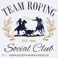 Team Roping Social Club Eat Sleep Rope Texas Rodeo Long Sleeve Shirt thumb 2