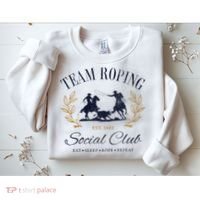 Team Roping Social Club Eat Sleep Rope Texas Rodeo Sweatshirt thumb 2