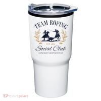 Team Roping Social Club Eat Sleep Rope Texas Rodeo Tumbler thumb 0