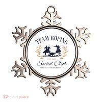 Team Roping Social Club Eat Sleep Rope Texas Rodeo Ornament thumb 0