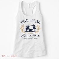 Team Roping Social Club Eat Sleep Rope Texas Rodeo Women's Tank Top thumb 0