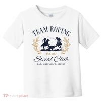 Team Roping Social Club Eat Sleep Rope Texas Rodeo Toddler T-Shirt thumb 0