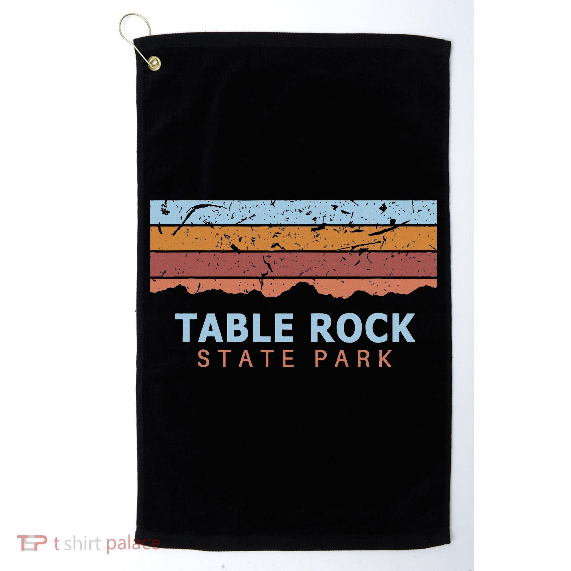 Table Rock State Park South Carolina Retro Cool Golf Towel